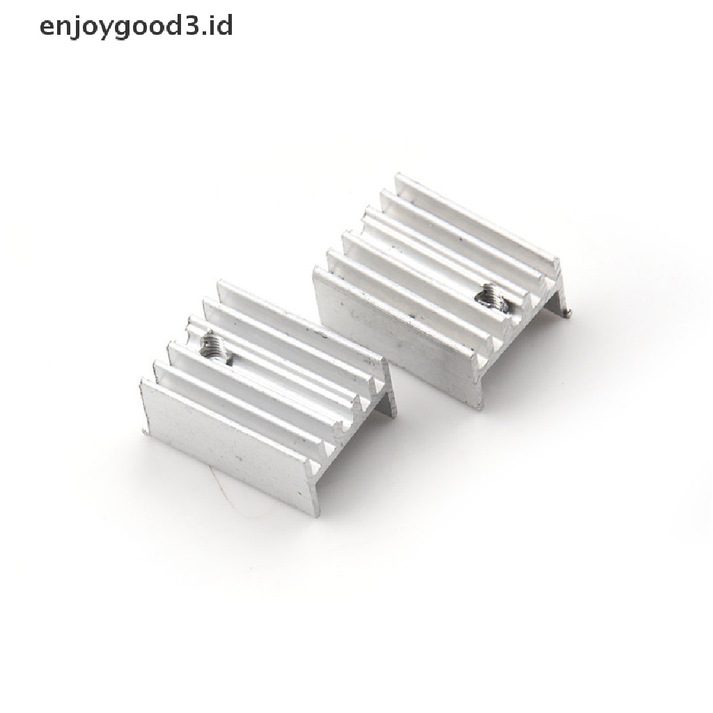 10pcs / Set Heatsink Aluminum Ukuran 20x15 X 10mm Untuk Transistor TO-220 0 0 0 0 0