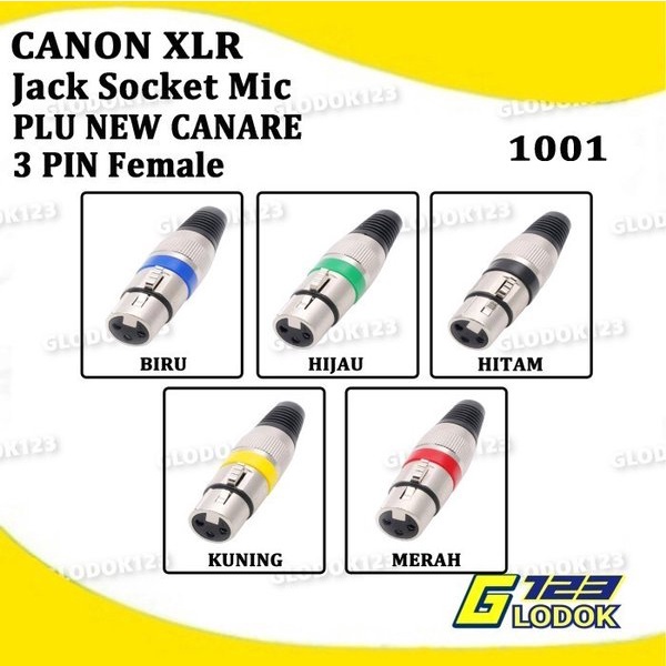 Soket Canon Canare XLR Plug Female Microphone Connector Konektor Mic