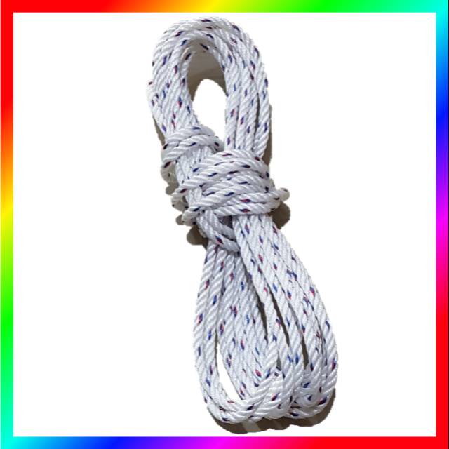 

Tali kapal nylon nilon putih 8mm 10meter