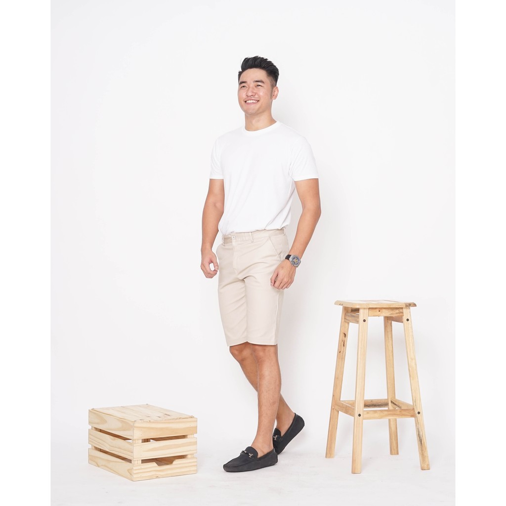 Celana Chino Pendek Pria Celana Pendek Pria PREMIUM QUALITY Cream Krem