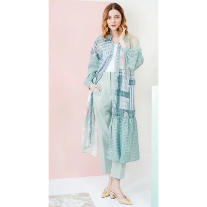 BENANG JARUM NAMI RUFFLE MAXI DRESS