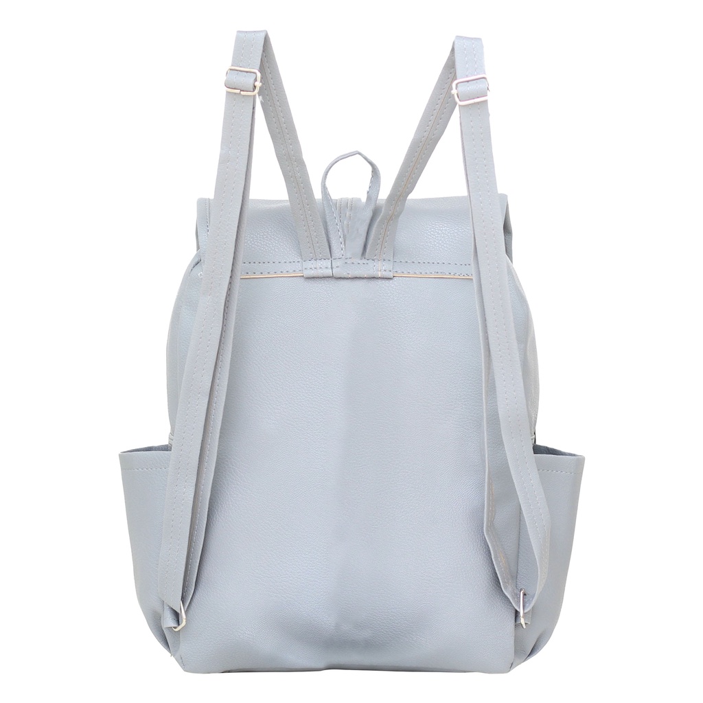 Tas Backpack Wanita Zerita Tas Grey Cantik Multifungsi Wanita Tas Fashion OOTD Hits Korean