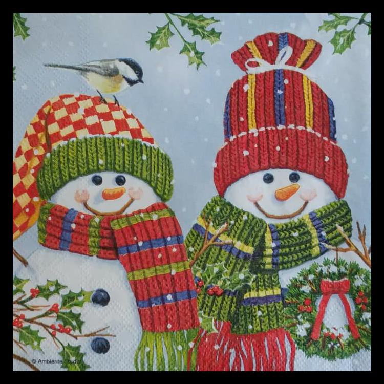 (BAYAR DITEMPAT) NAPKIN DECOUPAGE EROPA / TISSUE MOTIF GAMBAR NATAL / CHRISTMAS CH 5 KODE 1360