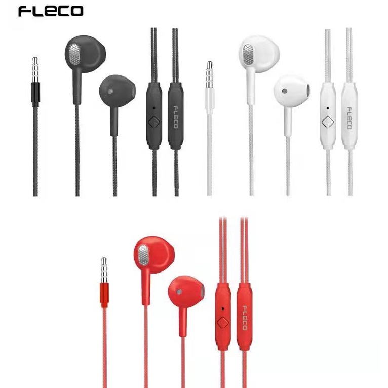 NEW HANDSFREE FLECO FL56 SOFT COLOUR EXTRA BASS EARPHONE