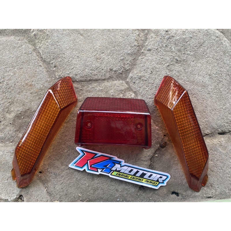 mika lampu stop stoplamp set mika sein belakang suzuki crystal