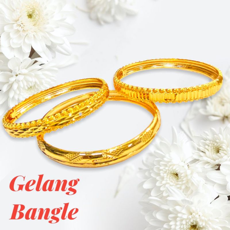 gelang bangle //gelang buka&quot;an//gelang lapis emas//gelang