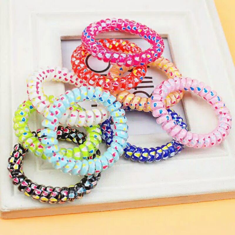 ASEMKAJKT -  KUNCIR RAMBUT SPIRAL/KUNCIR RAMBUT KABEL SEDANG-1