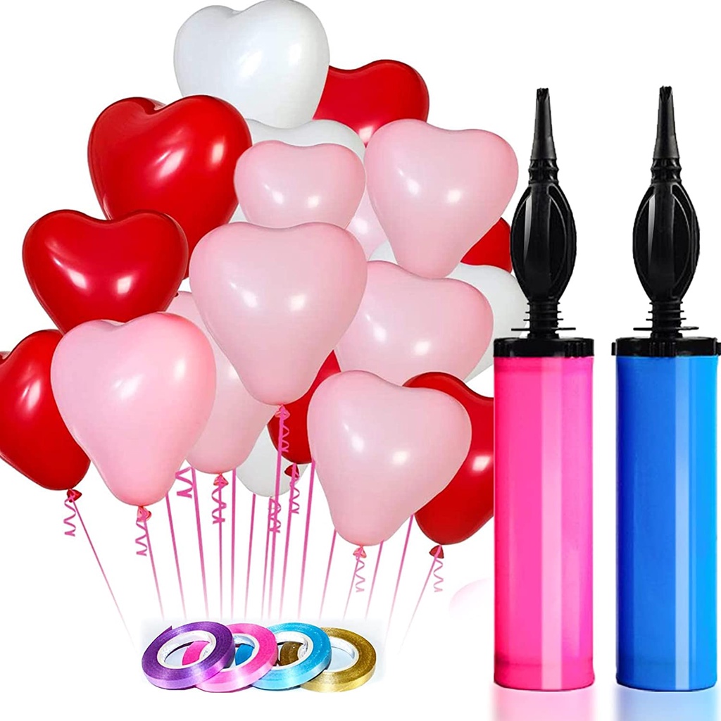 Pompa Balon Foil Angka Huruf Tangan Manual Udara Angin Pump Balloon PVC Mini Latex Kecil Serbaguna M