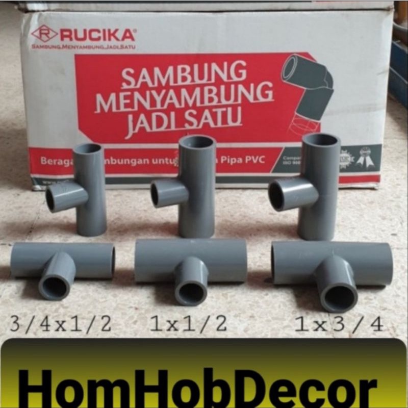 Tee Rucika Sambungan Pipa