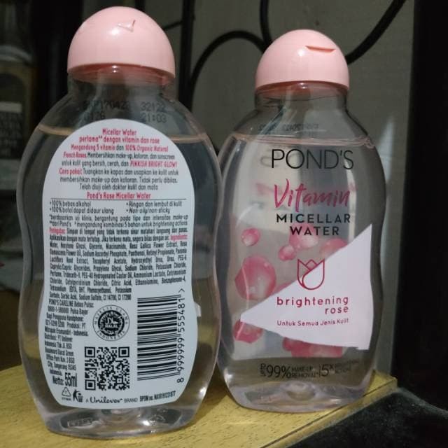 PONDS VITAMIN MICELLAR WATER BRIGHTENING ROSE 55ml 55 ml