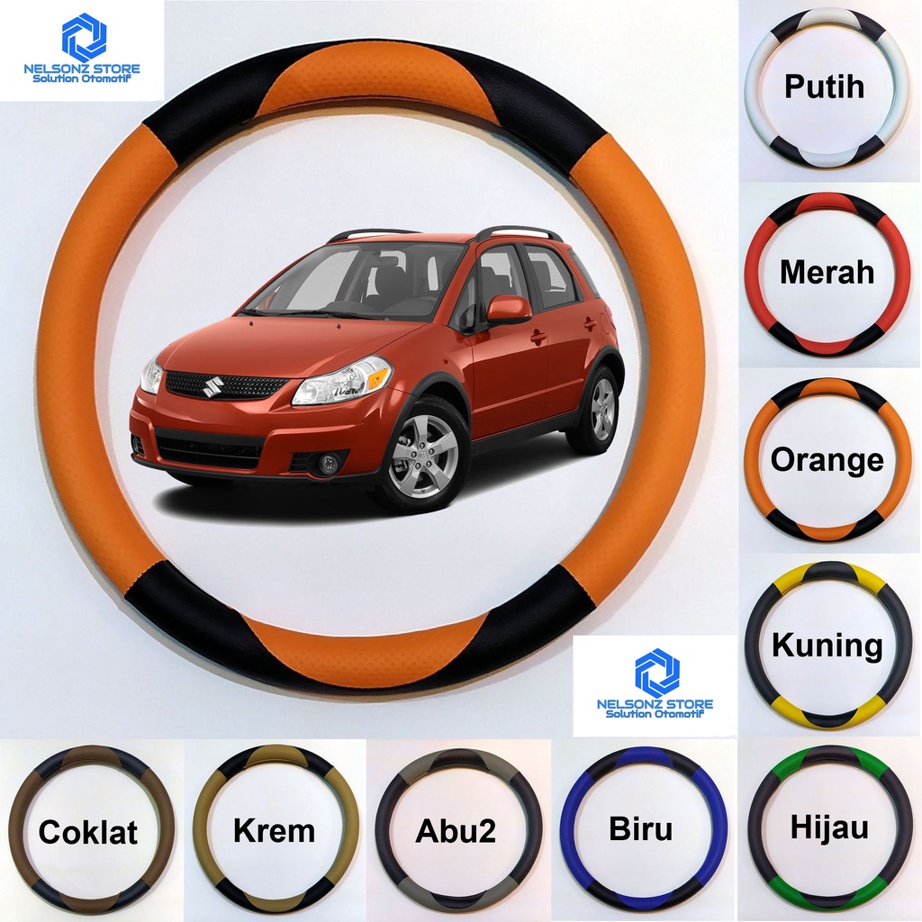 Cover Stir SX4 XOver Sarung Setir Suzuki SX4 SCross Cover Steer X-Over Aksesoris Mobil Interior Mobi