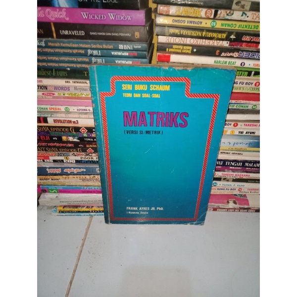 BUKU ASLI SERI BUKU SCHAUM TEORI DAN SOAL SOAL MATRIKS VERSI SI METRIK FRANK AYRES