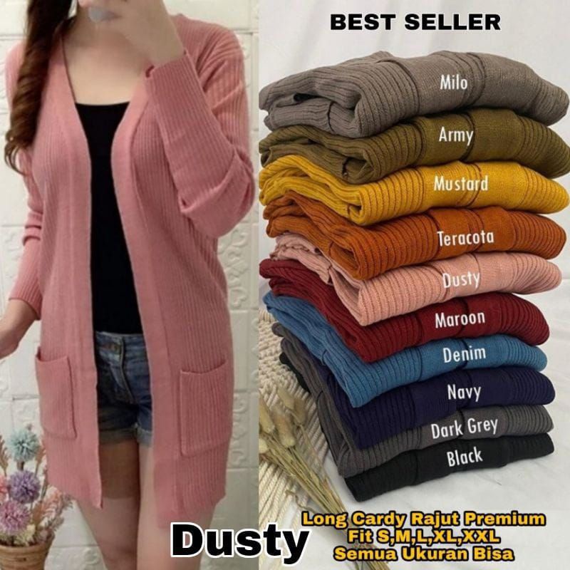 Cardigan Belle Cardigan Outerwear Cardigan Tebal