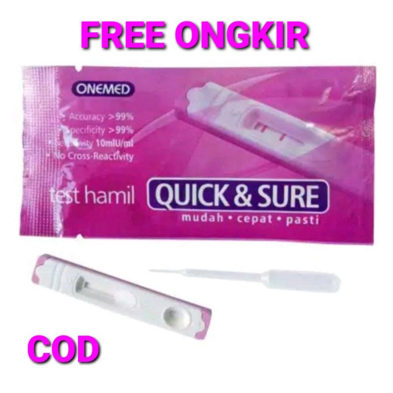 STRIP TEST KEHAMILAN INSTAN ONEMED QUICK &amp; SURE