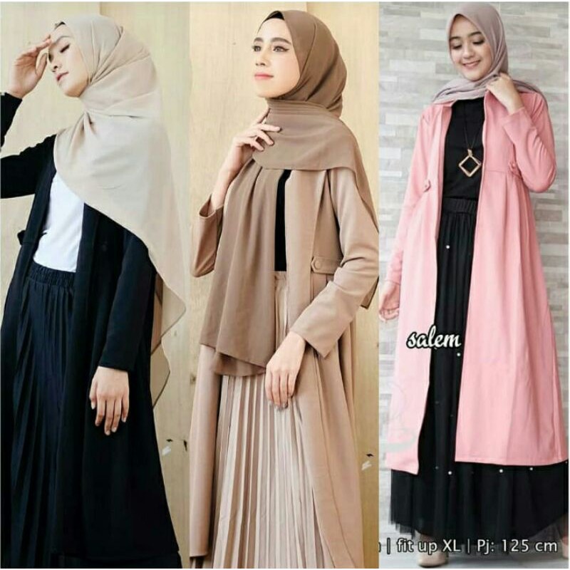 [BISA COD] OUTER CLAIRA ORI REAL PICT/SELEGRAM OUTFIT/OOTD hijab/outer kekinian/outer trendy/blazer