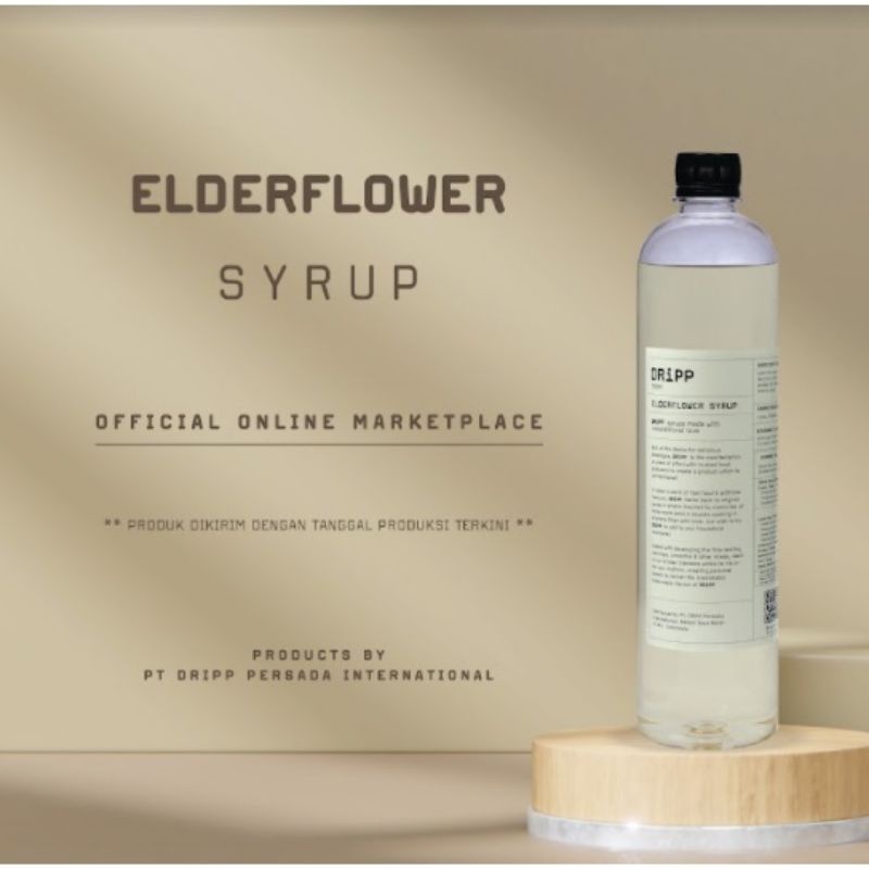 Jual DRiPP Elderflower Syrup - Sirup Rasa Bunga Elderflower Untuk ...