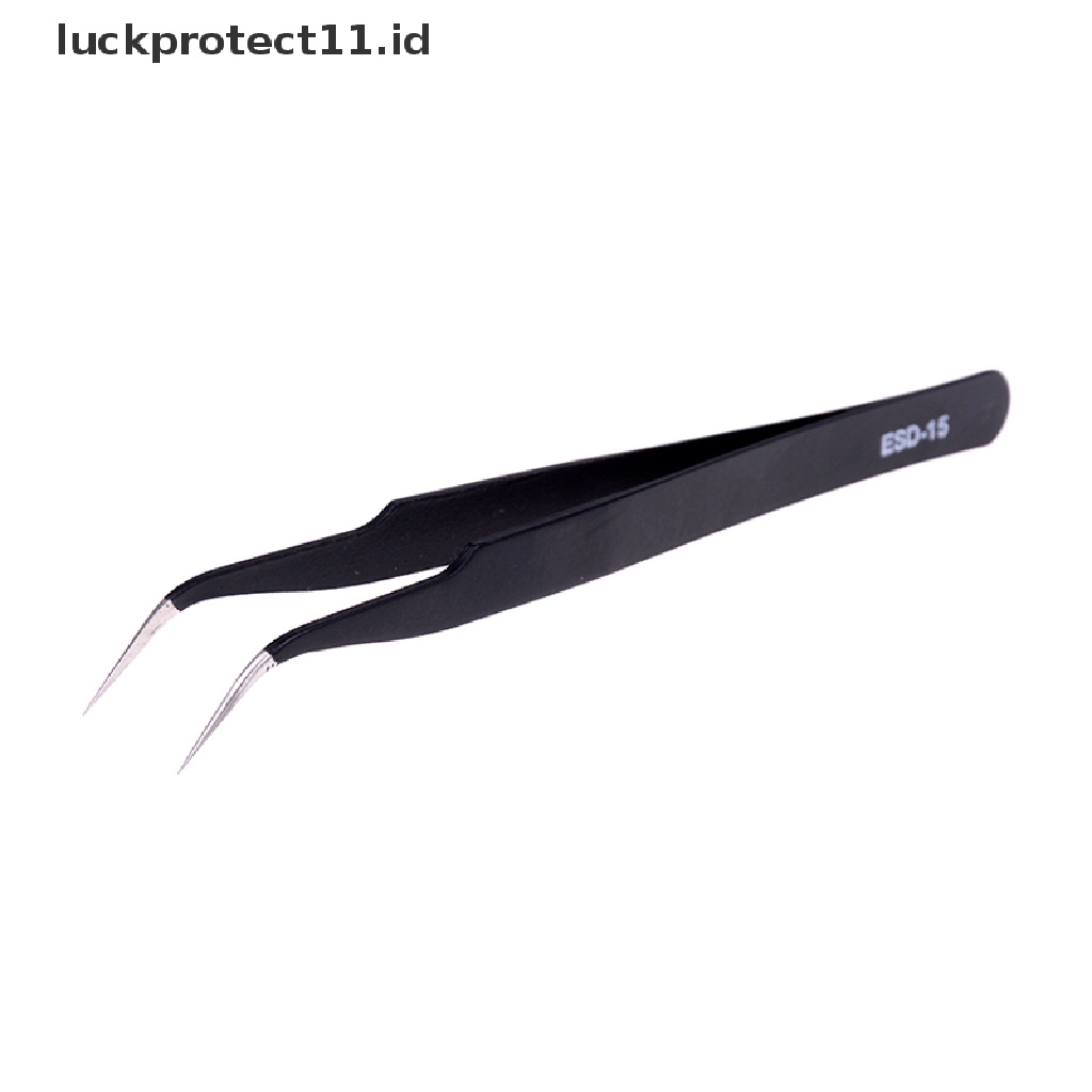 //HG&amp;ID// 2pcs Anti-static Elbow and Straight Stainless Steel Tweezers Cake Mold .