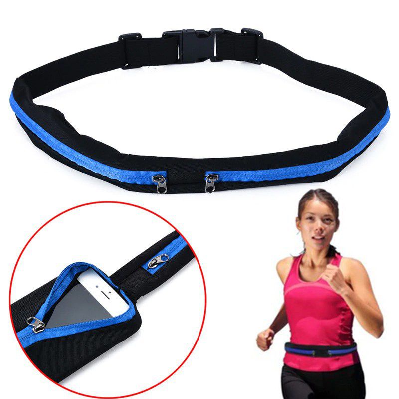 Belt Tas Pinggang Olahraga Jogging lari running Pria Wanita Simple Sederhana