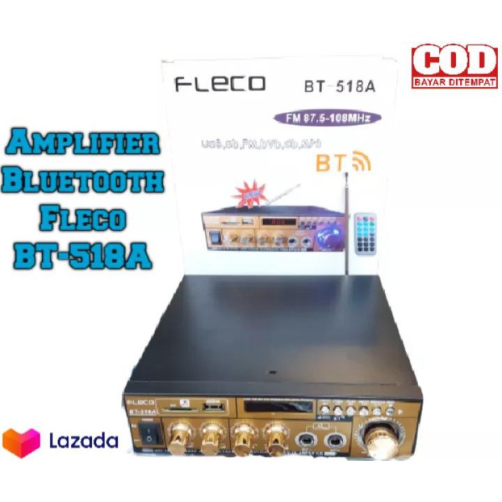 TERBARU // Amplifier Bluetooth Fleco BT-518A - Power Ampli Karaoke Fleco 518A