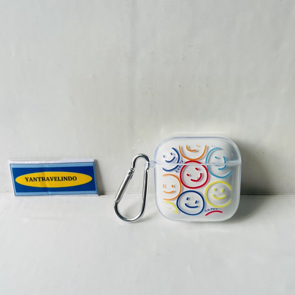 CASE PELINDUNG TRANSAPARAN REDMI BUDS 3 BUD TRANSPARENT TWS CASE ONLY SMILE   AKSESORIES
