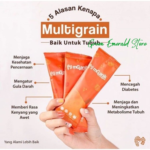 

MGANIK MULTIGRAIN ORIGINAL 1 SACHET(PERSACHET) - M GANIK KESEHATAN