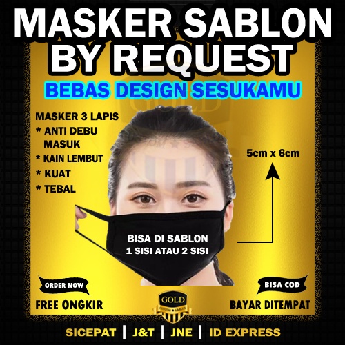 MASKER MAKER MAAKER MASLER MADKER KAIN MULUT CUSTOM SABLON LOGO NAMA GAMBAR KATA KATA SATUAN MURAH