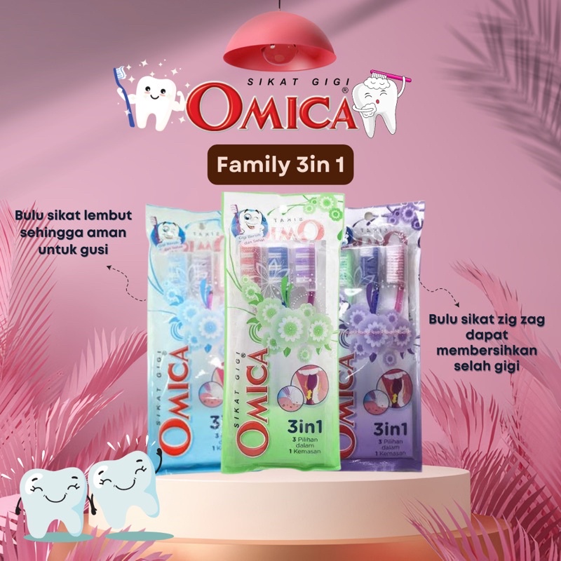 Omica Sikat Gigi Family 3in 1