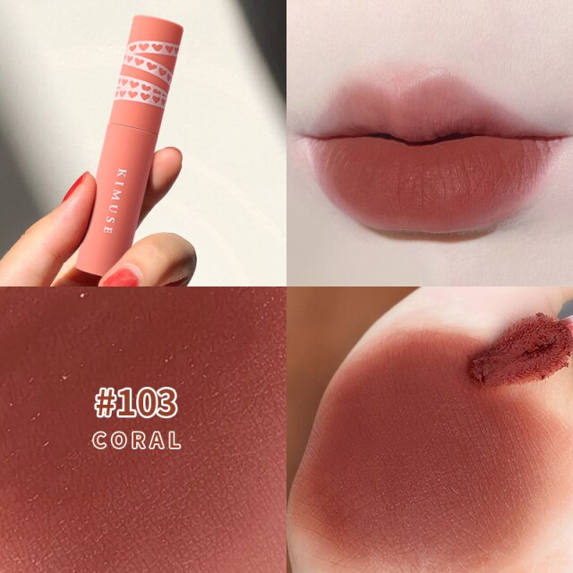 (READY &amp; ORI) Kimuse Matte Lipstick Clay Lip Cream Lipstik KS812 KS 812