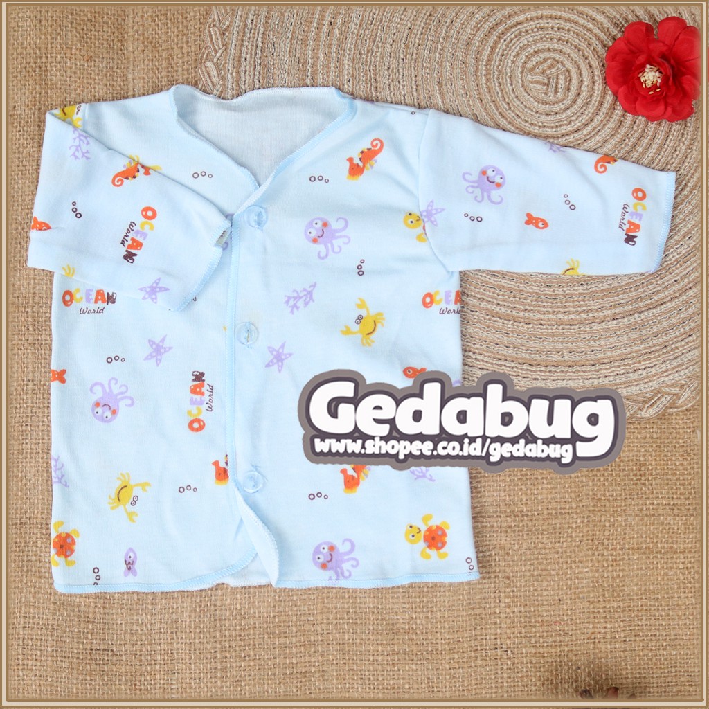 Baju Panjang Tara Kancing Warna Bayi Motif SNI / Motif Ocean World