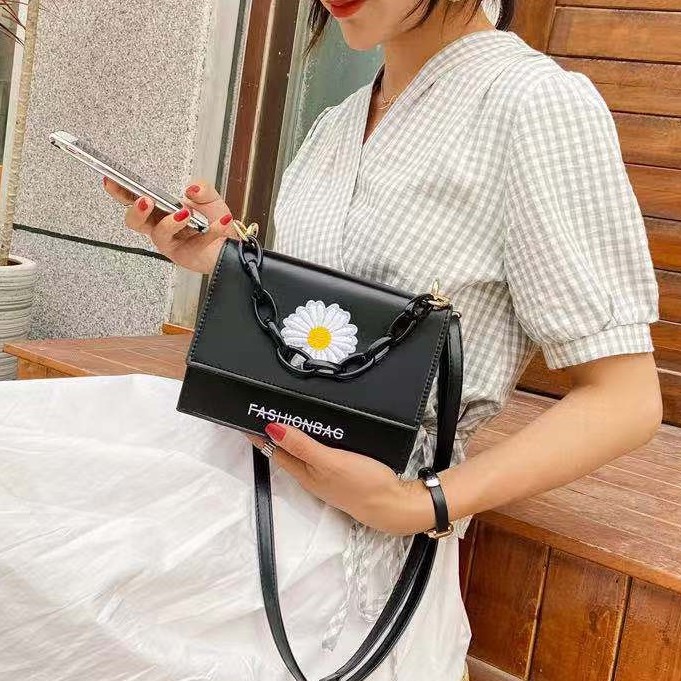 Rowling (Tas-76) SlingBag Wanita Motif Daisy Terbaru Wanita Modis/Tas Cantik Untuk Wanita Simple Casual Dan Mewah