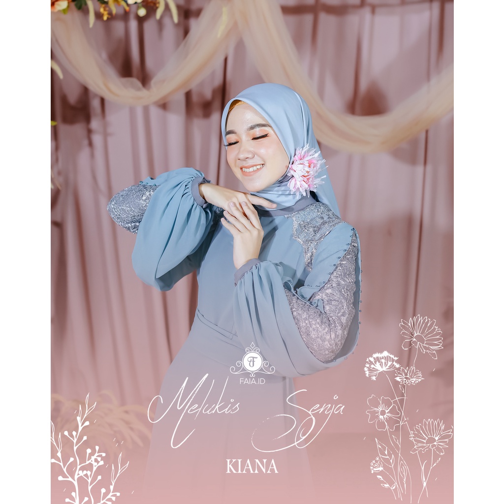 KIANA DRESS pesta muslim FAIA.ID