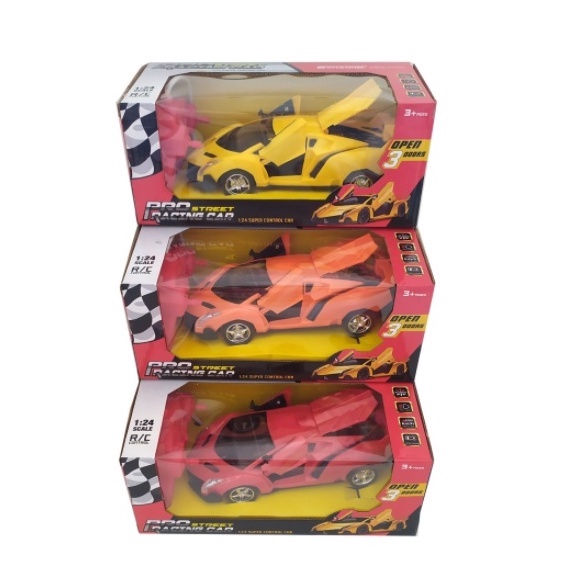 Mainan Mobil Remote Lamborghini Pro Street Racing Car / Rc Pro Street Racing Open 3 Doors / 1:24 Super Control Car