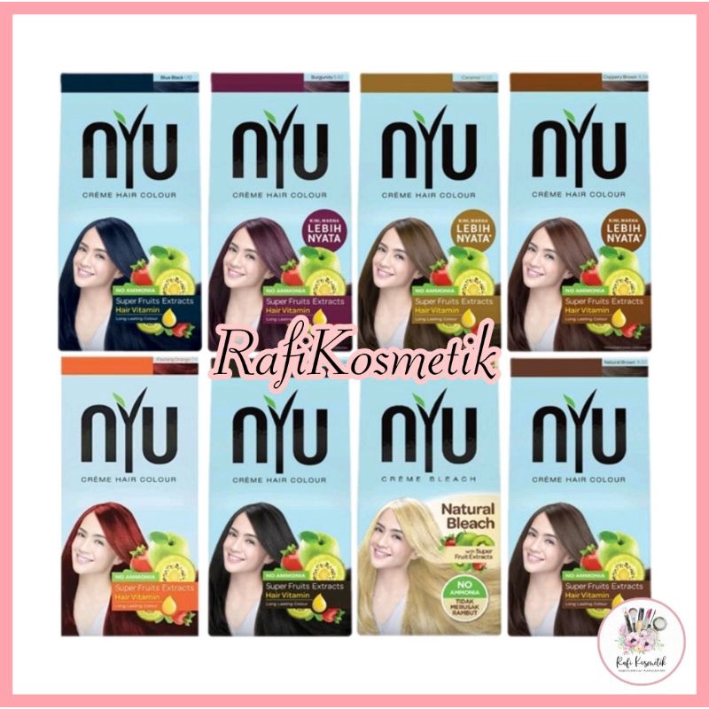Nyu Hair Color Blue Black | Natural Brown | Nyu Henna Shampoo