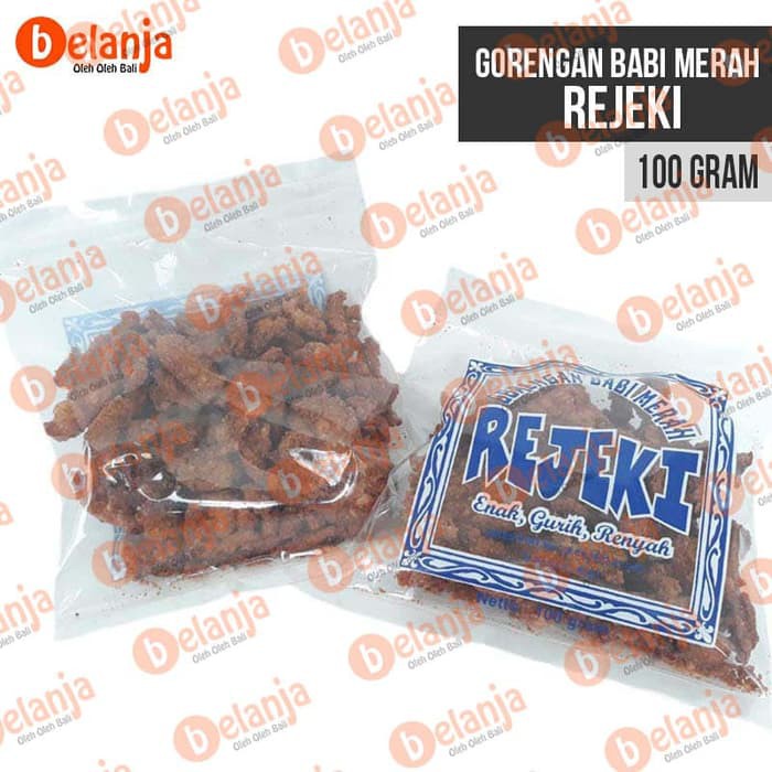 

Gorengan Babi Merah Rejeki 100 gr Oleh Oleh Bali ~ kp795