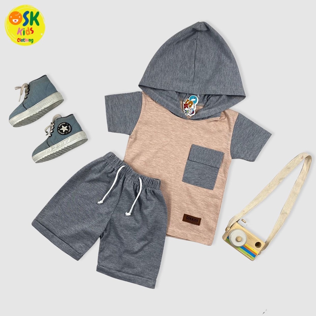 Setelan Anak Sweater Set Hoodie Atasan Bawahan Aruna Hoodie (3-8Tahun)