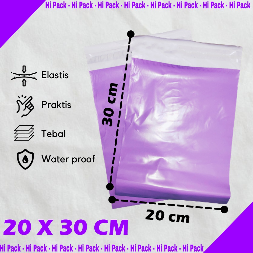 PREMIUM KANTONG POLYMER 20x30 100 Lembar Plastik Packing Polymailer 20 x 30 Tebal Halus Glossy
