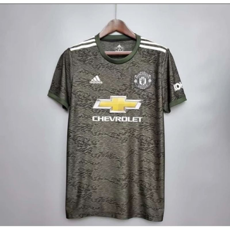 JERSEY BOLA MANCHESTER UNITED AWAY BLACK 2020/21 GRADE ORI IMPORT