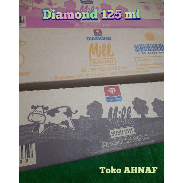 

DIAMOND Susu UHT 125ml (Full Cream/Low Fat/Cokelat/Sereal Coklat/Strawberry) 1 pcs