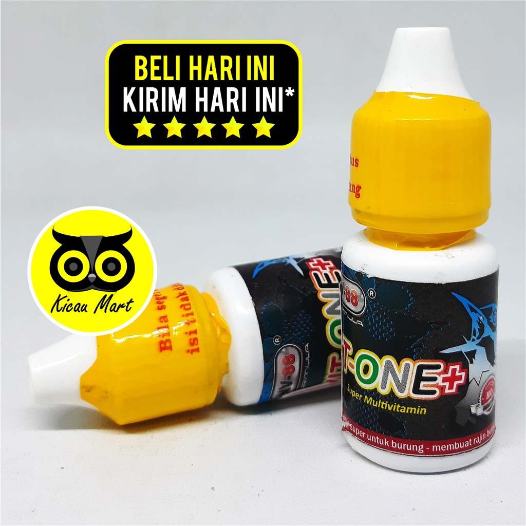 VITAMIN OBAT PENGGACOR BURUNG PLECI VIT ONE + PLUS NV 88 PENAMBAH BIRAHI ATASI MACET BUNYI VHMINV4