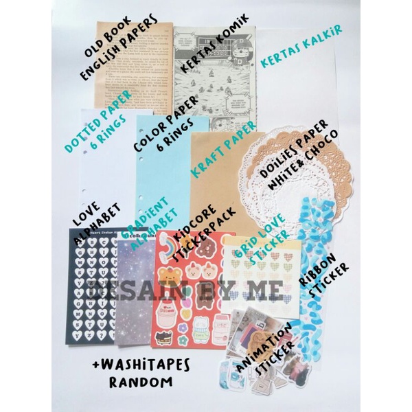 

Journaling Kit Aesthetic Murah 50+pcs by pwetty.things