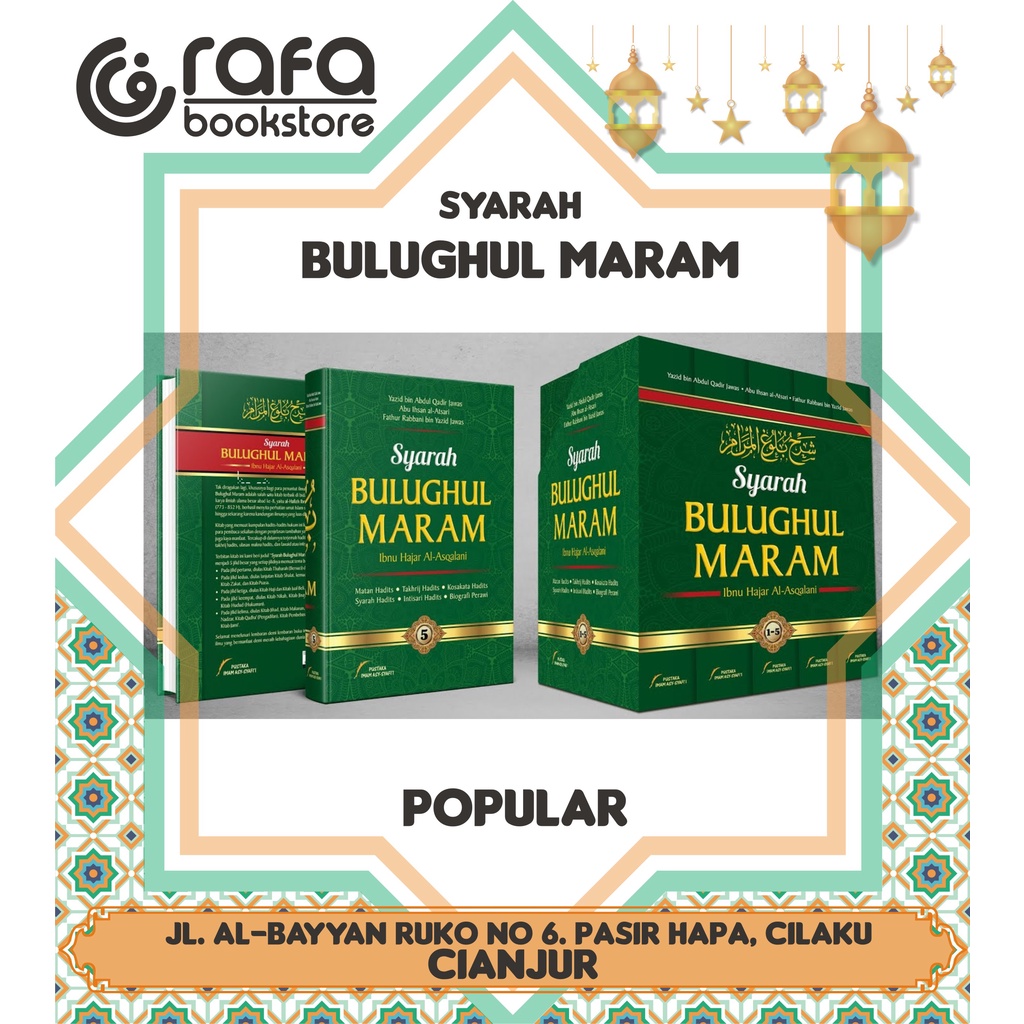 SYARAH BULUGHUL MARAM 5 Jilid+Box |  Ibnu Hajar Al-Asqalani Rahimahullah |  Pustaka Imam Asy-Syafi'