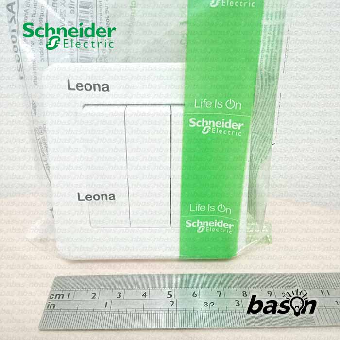 SCHNEIDER Leona 3 Gang 1 Way Switch - Saklar Triple 1 Arah - LNA2100321