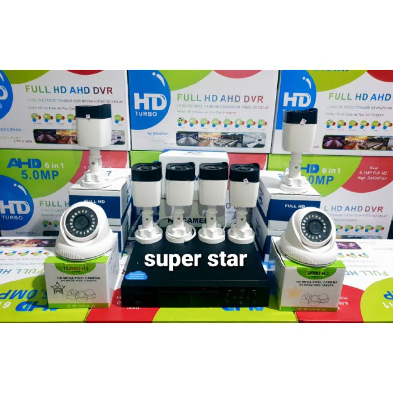 Paket cctv 8 channel 8 kamera 5mp ir sony full hd infrared