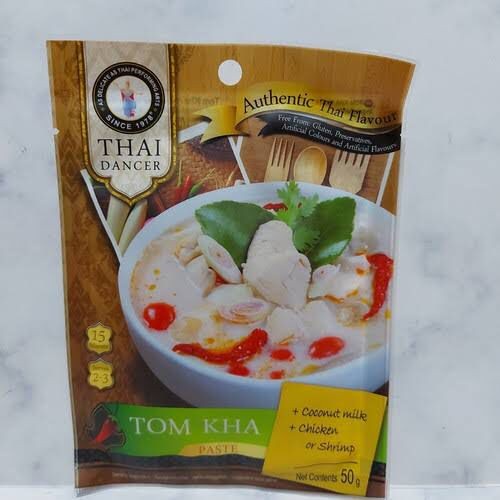 

TOM KHA THAI DANCER 50 GR CURRY PASTE KHAS THAILAND HALAL ENAK