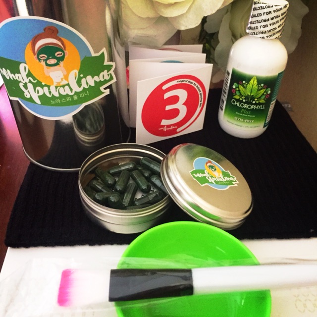 Masker Spirulina 30 caps SYNERGY + chlorophyll