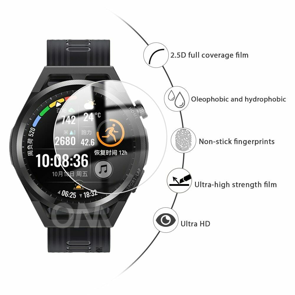 1 / 3 / 5PCS Pelindung Layar Tempered Glass 9H Bening Untuk Huawei Watch GT 3 46mm