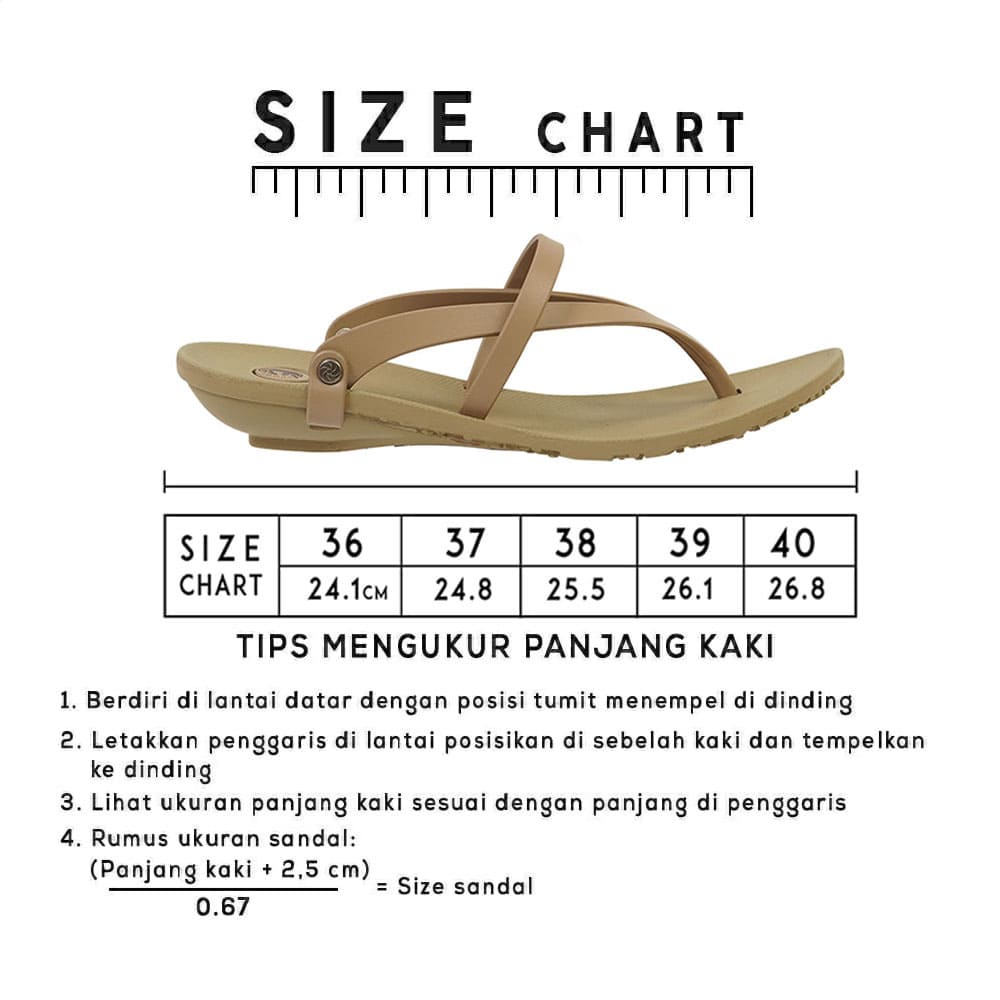 Camou Sendal Sandal Jepit Tali Wanita Bahan Full Karet Original Sabina - Kiwi