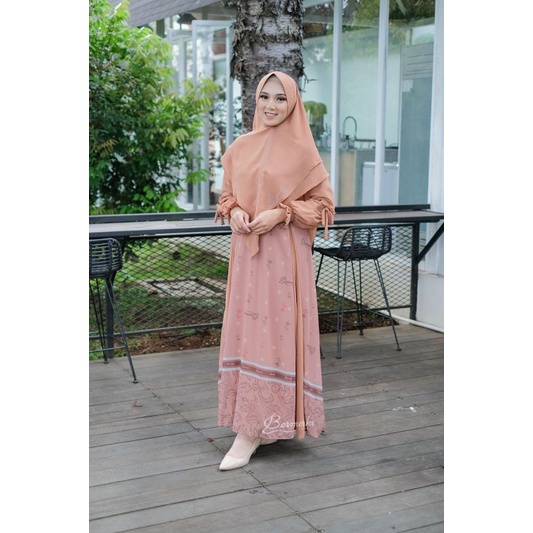 [Promo murah] bermerks set syar'i big sale/gamis set Ceruty branded cuci gudang