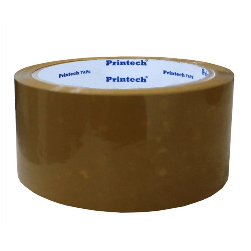 

Promo!! PRINTECH Tape OPP lakban 45mm x 72y, 2 varian:coklat ¦ Clear. Ori