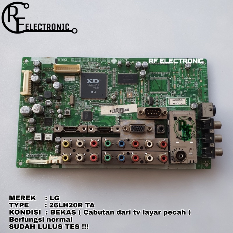 MB MOBO MAINBOARD MESIN TV LG 26LH20R TA